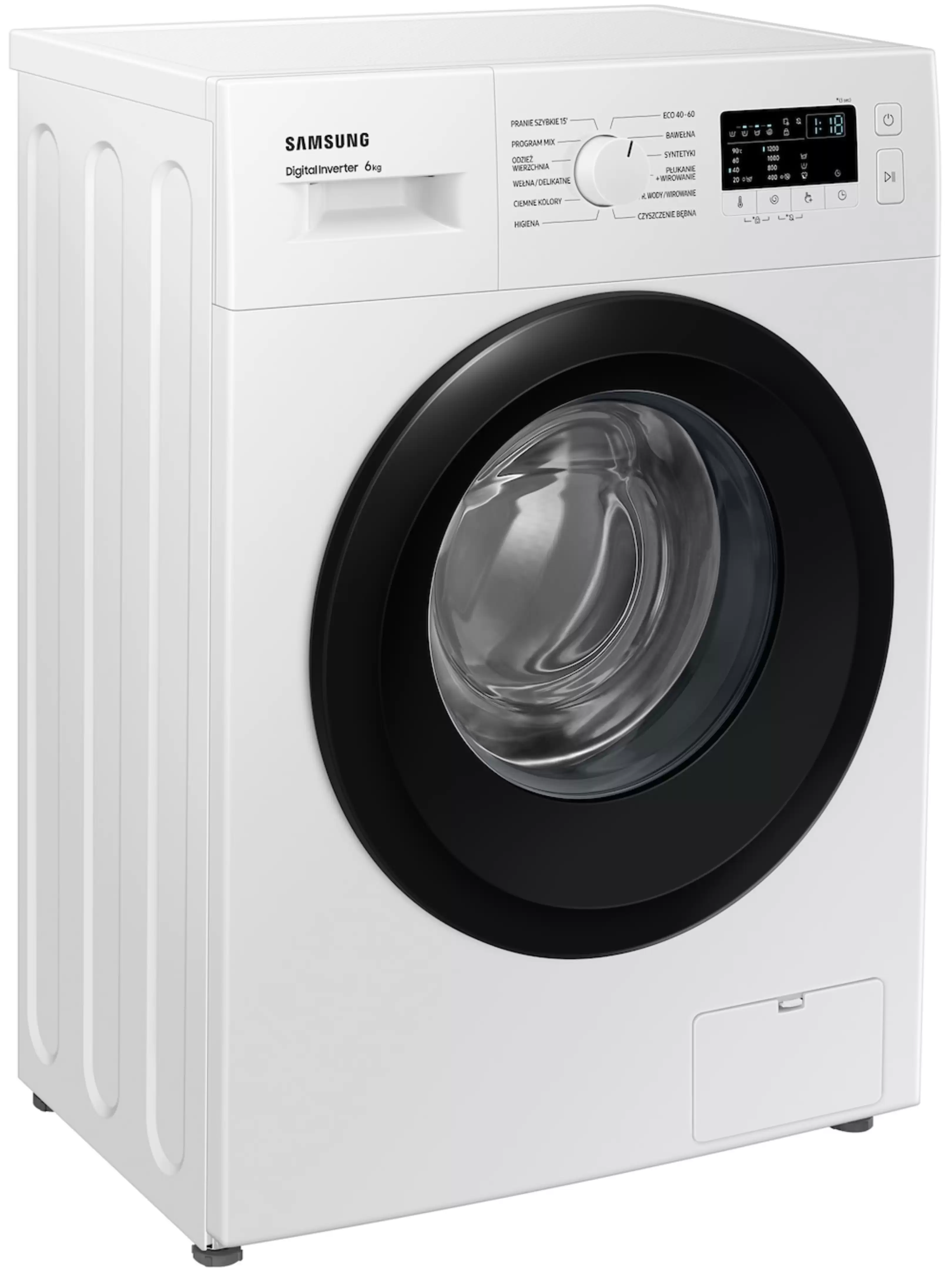 Стиральная машина Samsung WW60A3120BE (40см / 6кг / 1200об / пар / Drum Clean / мотор - Digital Inverter)-1