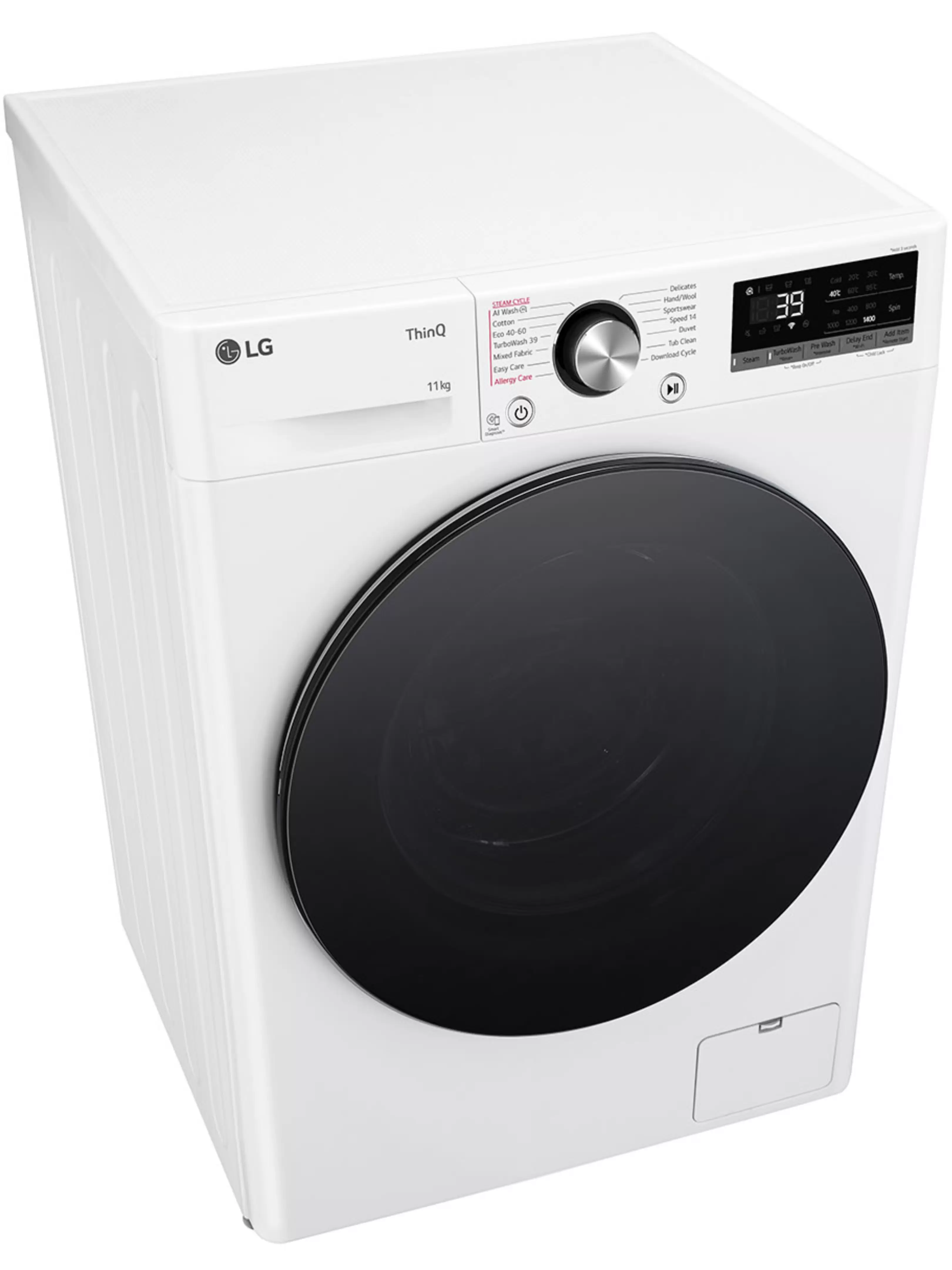 Стиральная машина LG F4WR711S2W (56,5см / 11кг / 1400об / пар / AI DD / Steam / ThinQ(Wi-Fi) / Inverter Direct Drive / A+++)-7