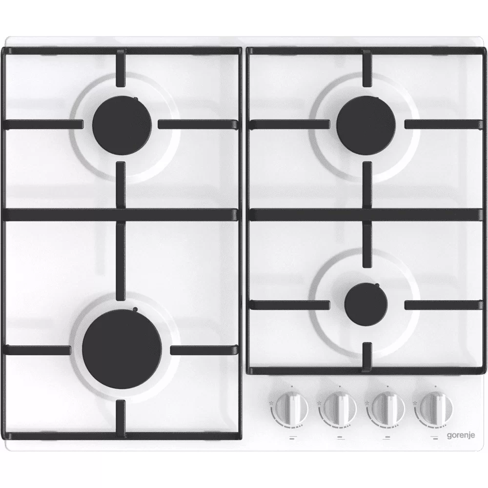 Поверхность газовая Gorenje G640EW (Essential / белый / эмаль / XtraSurface)-1