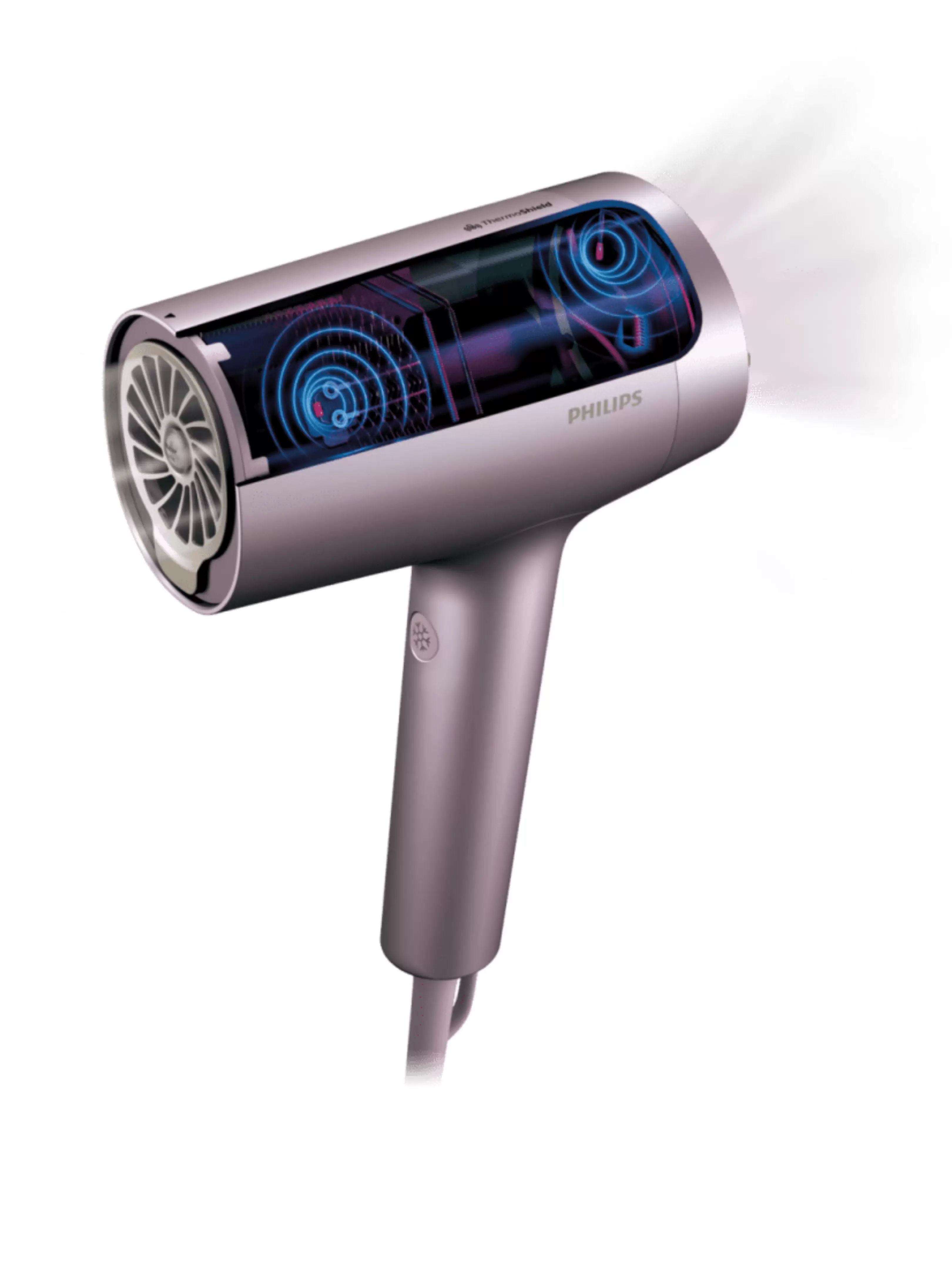 Фен Philips BHD723/10 (полноразмерный / 1800 Вт / 4 режима / холодный воздух / шнур - 2 м / диффузор)-2