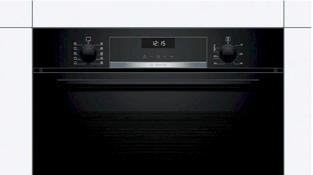 Духовой шкаф Bosch HBG5370B0 (Serie6 / 71 л / до 275 °C / чёрное стекло / Гриль / Телескоп. напр. (x1) / EcoClean Direct задняя стенка / SoftClose /A)-3