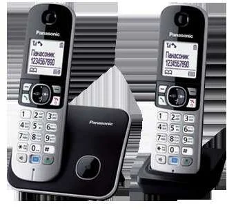 Телефон Panasonic KX-TG6812RUB 2 трубки-0