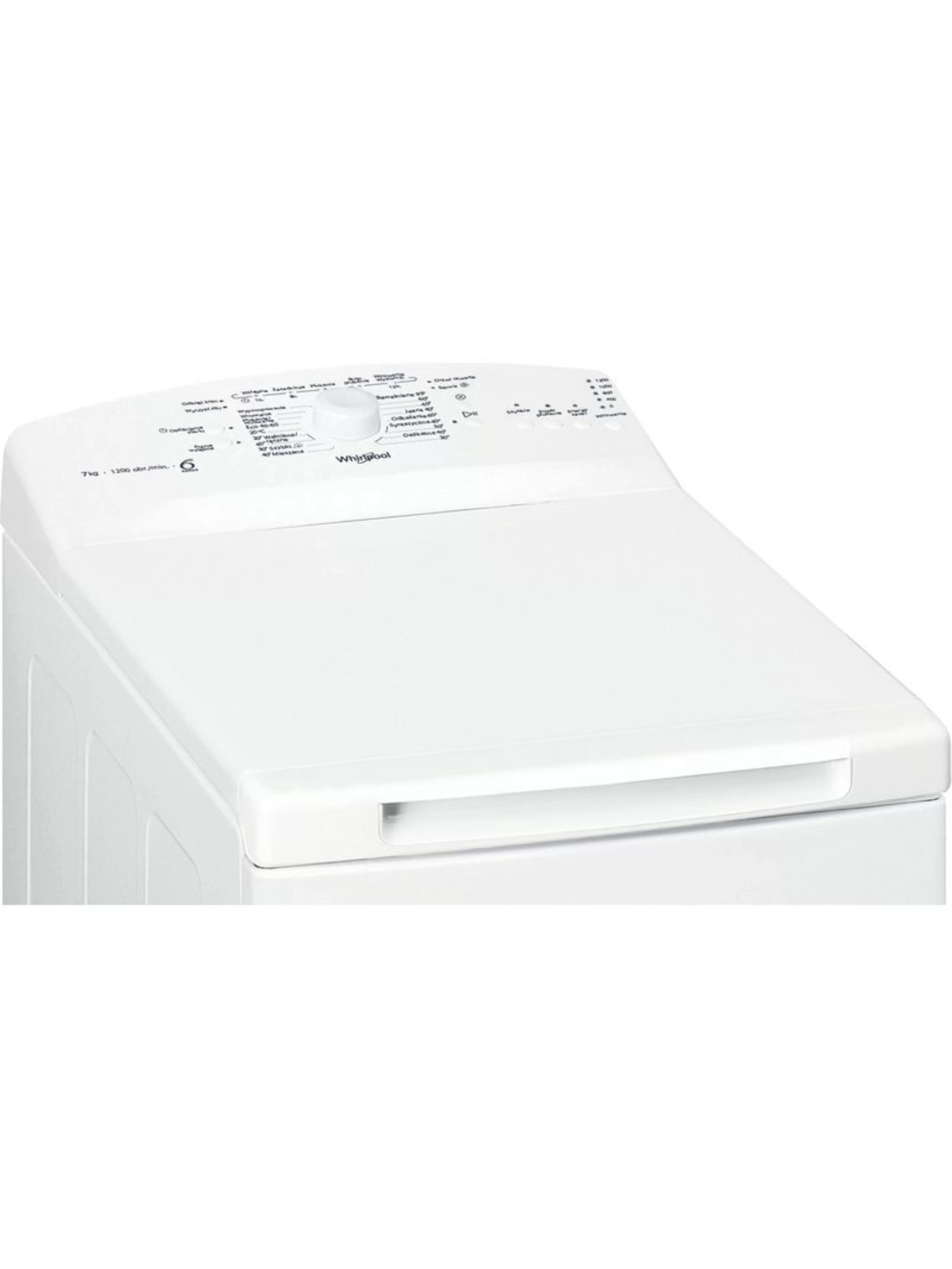 Стиральная машина вертикальная Whirlpool NTDLR 7220LS PL/N (60см / 7кг / 1200об / 6th SENSE/ A+++-4