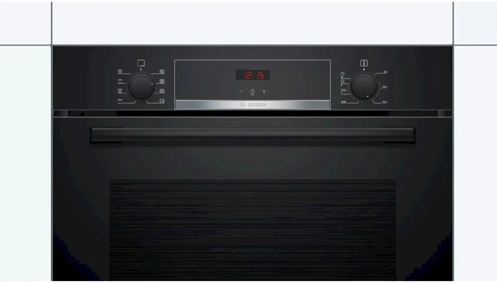 Духовой шкаф Bosch HBA553BA0 (Serie4 / 71 л / до 275 °C / Чёрное стекло / Гриль / EcoClean Direct / A)-1