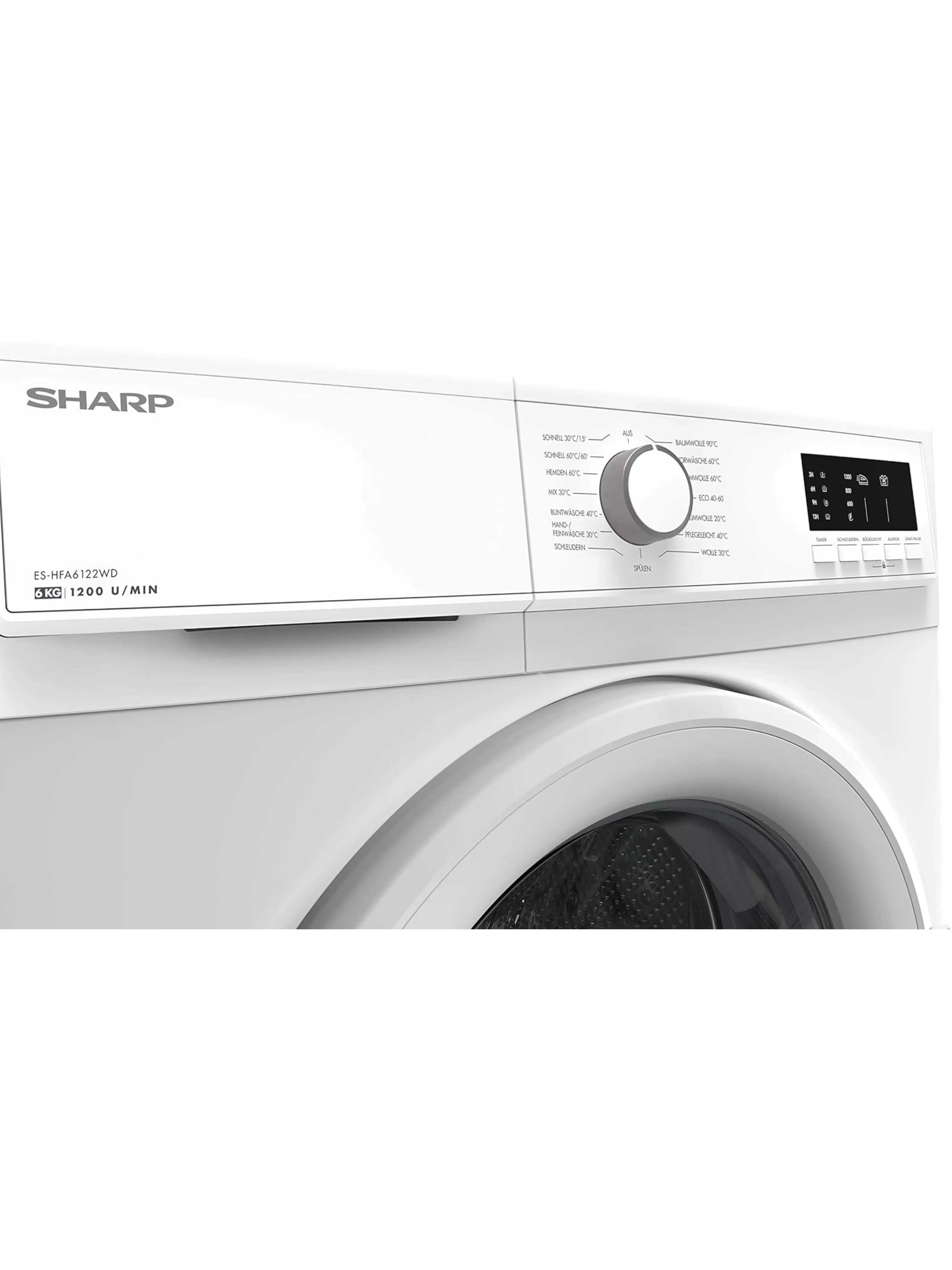 Стиральная машина Sharp ES-HFA6122WD-EE (42см / 6кг / 1200об / A++)-4