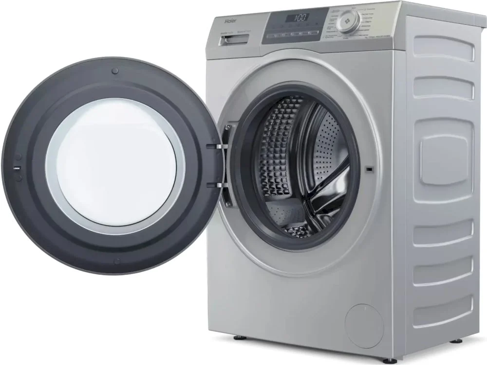 Стиральная машина Haier HW60-BP12929BSE (46 см / 6 кг / 1200об / пар / i-Refresh / Smart Dual Spray / Wi-Fi (Evo) / Invertor / A+++ / Серебро)-2
