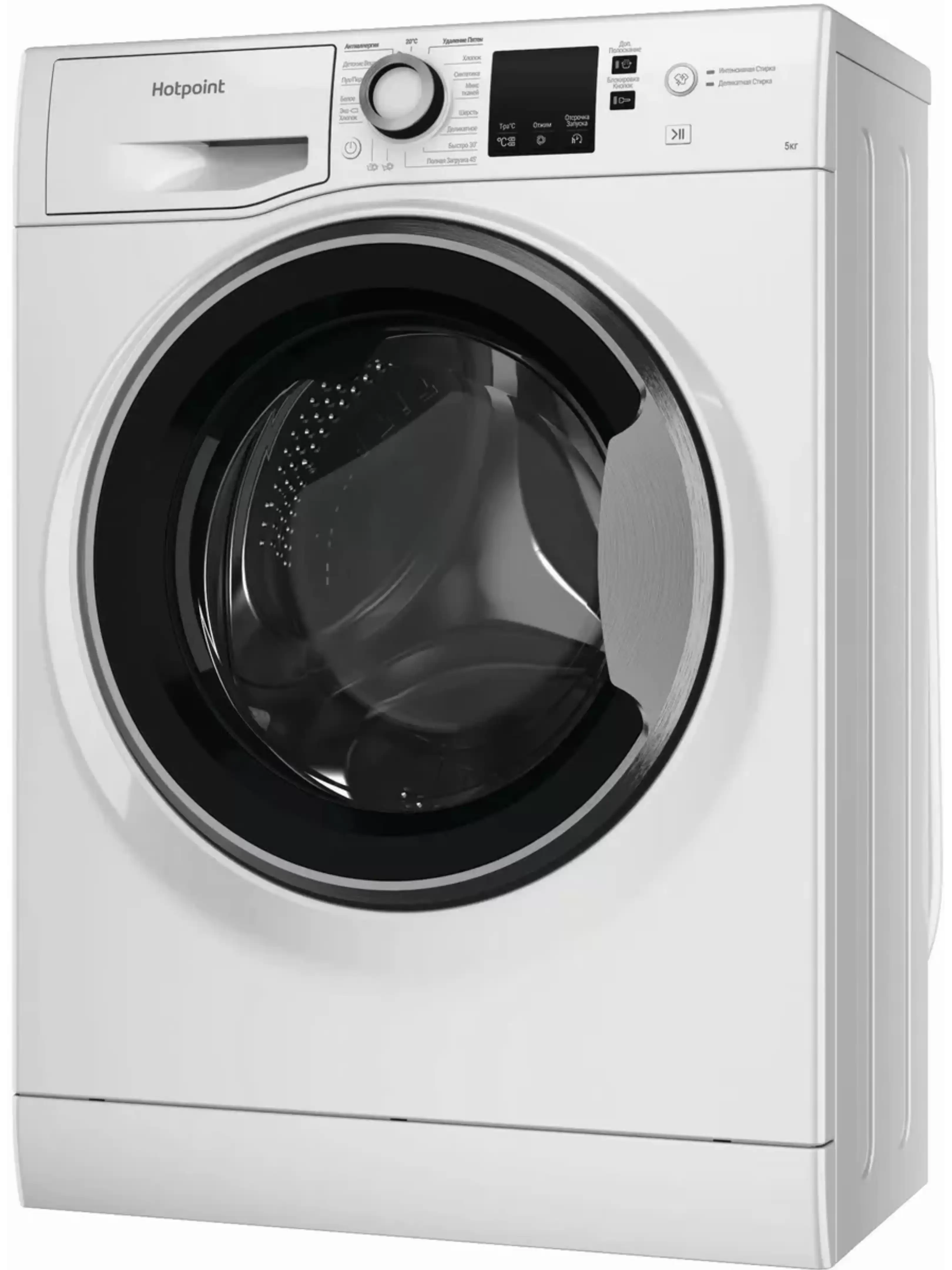 Стиральная машина Hotpoint NUS 5015 S RU (34,8см / 5кг / 1000об / A)-1