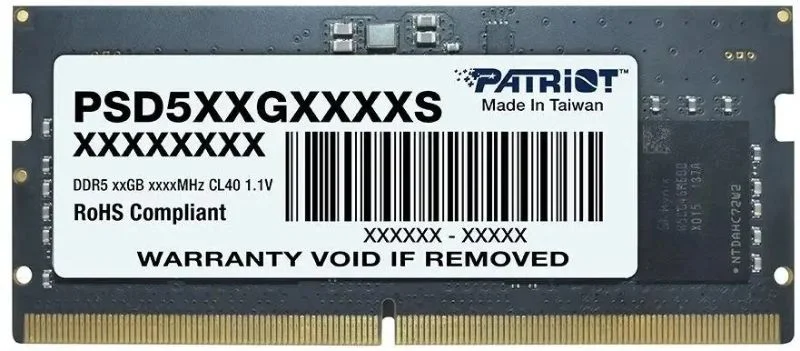 Память DDR5 SODIMM 8Gb 4800MHz  Patriot Signature Line PSD58G480041S-0