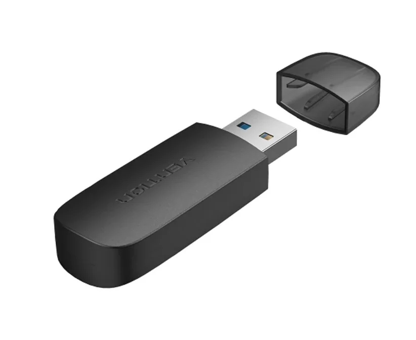 Кардридер Vention (CLGB0) USB 3.0 (SD+TF) Цвет: Черный-0