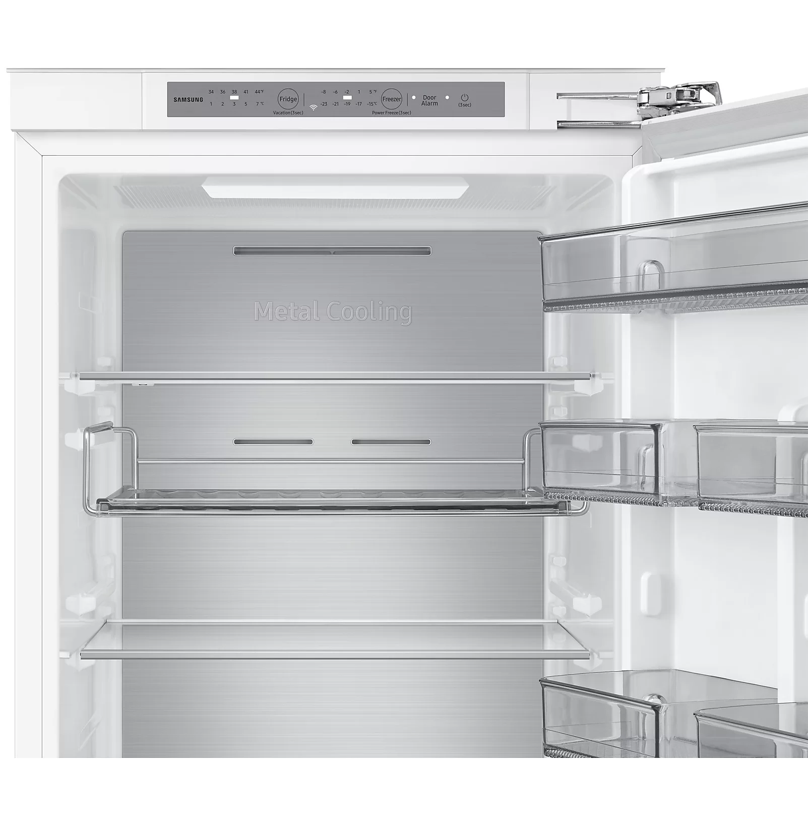 Холодильник встраиваемый Samsung BRB80F26CEF0 (Объем - 267л /Высота - 177.5см/Жёсткое крепл. фасадов/ Metal Cooling/ Mono Cooling / Wi-Fi / NoFrost)-5