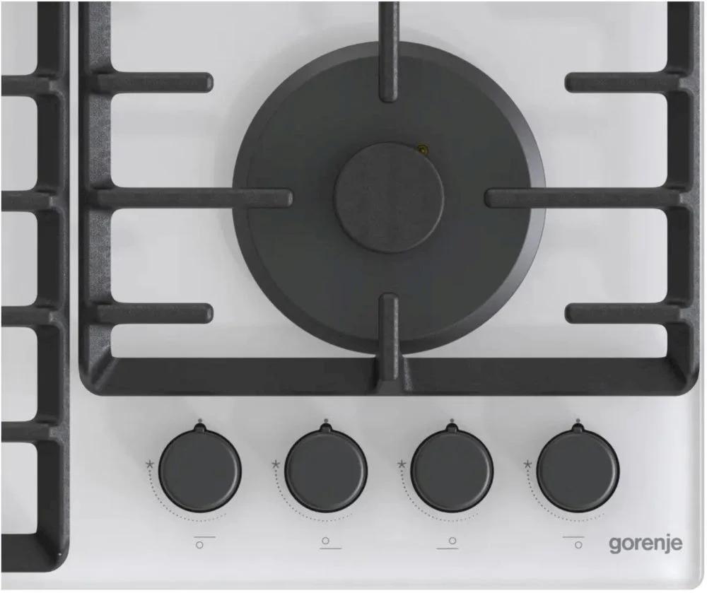 Поверхность газовая Gorenje GTW642SYW (Simplicity 2.1 / белый / закаленное стекло / чугун / WOK)-2