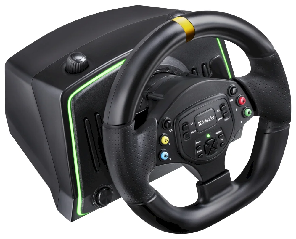 Руль Defender Dominion USB, (PC/PS/Xbox/Switch,педали), чёрный-3