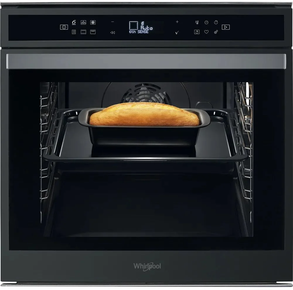 Духовой шкаф Whirlpool W6 OM4 4S1 H BSS (73 л / до 250 °C / Чёрное стекло, сталь / Гидролиз / Гриль / Телескоп. напр. / SoftClose / A+)-0