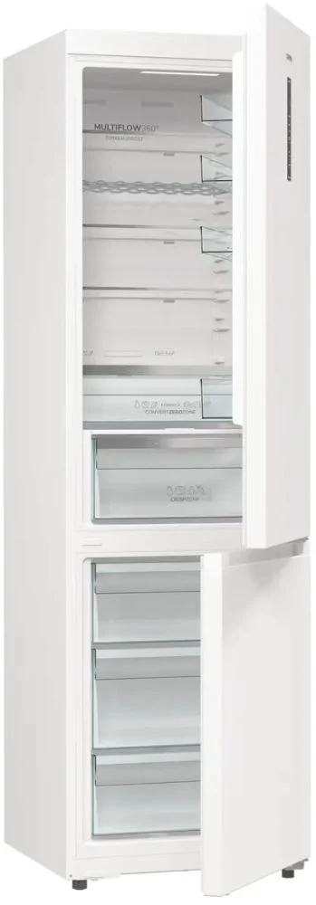 Холодильник Gorenje NRB620E61W4WFE (Объем - 442 л / Высота - 203см / A+ / Белый / MultiFlow 360° / Total NoFrost)-0