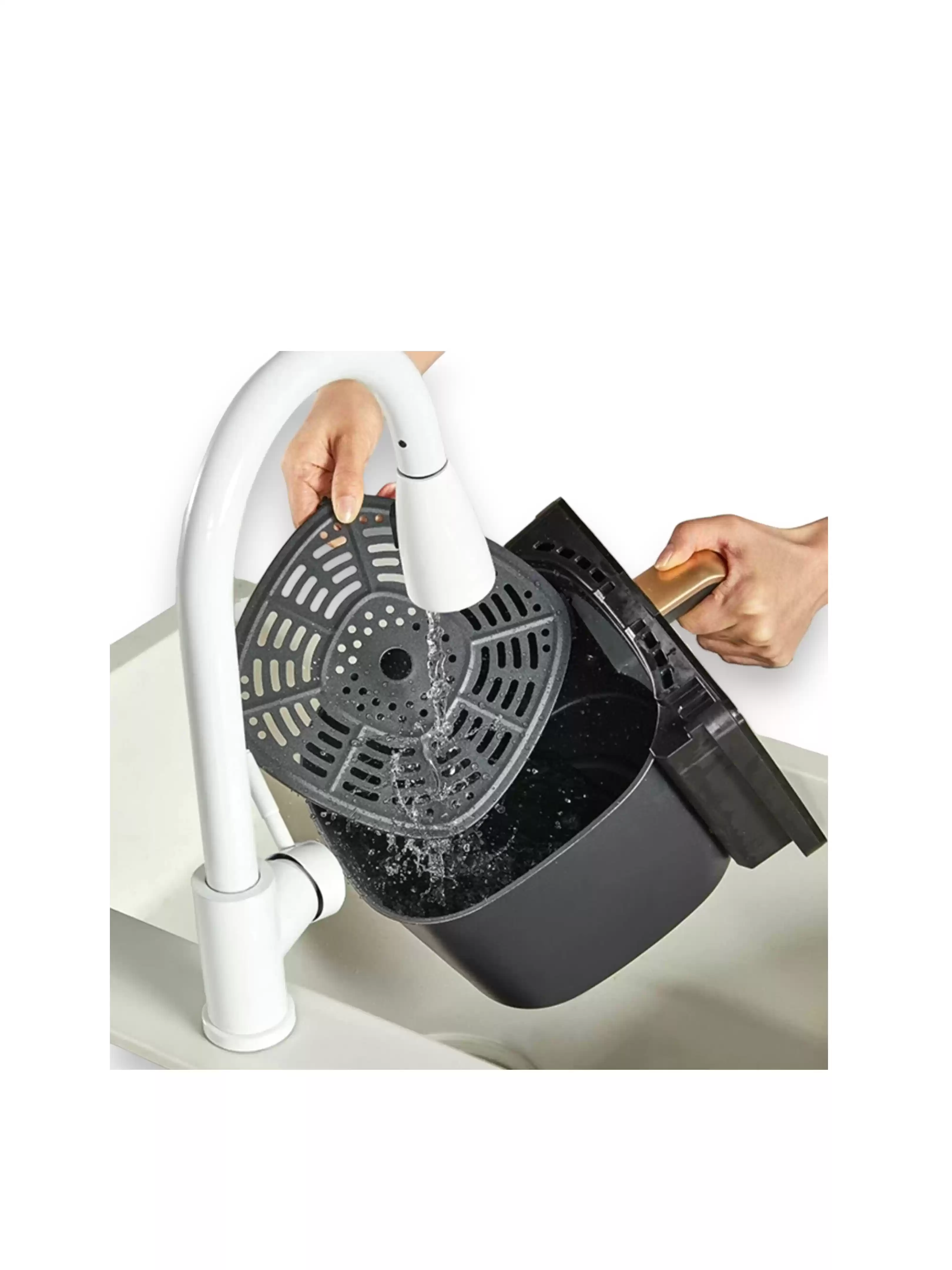 Аэрогриль Panasonic NF-CC600ATS (1450 Вт, 6 л, упр. - сенсорное, программ - 11, таймер на - 60 мин, крышка - съемная)-7