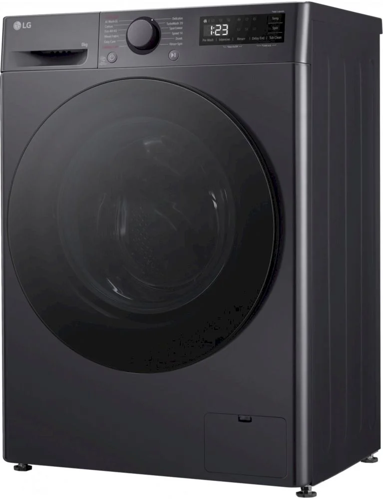 Стиральная машина LG F2WR508S2M (47.5см / 8кг / 1200об / пар / добавление белья / AI DD ™ / Smart Diagnosis / Inverter Direct Drive / A+++ / Чёрная)-2