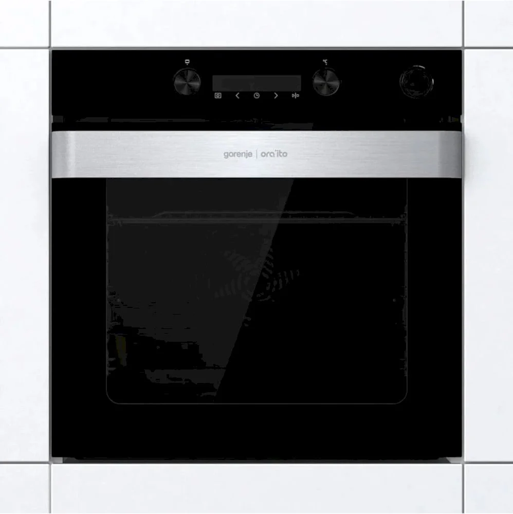 Духовой шкаф с добавлением пара Gorenje BSA6737ORAB (Ora Ïto 2/ Чёрный/ SilverMatte / IconLED / AirFry / AquaClean / GentleBake / каталитич /телескоп)-0