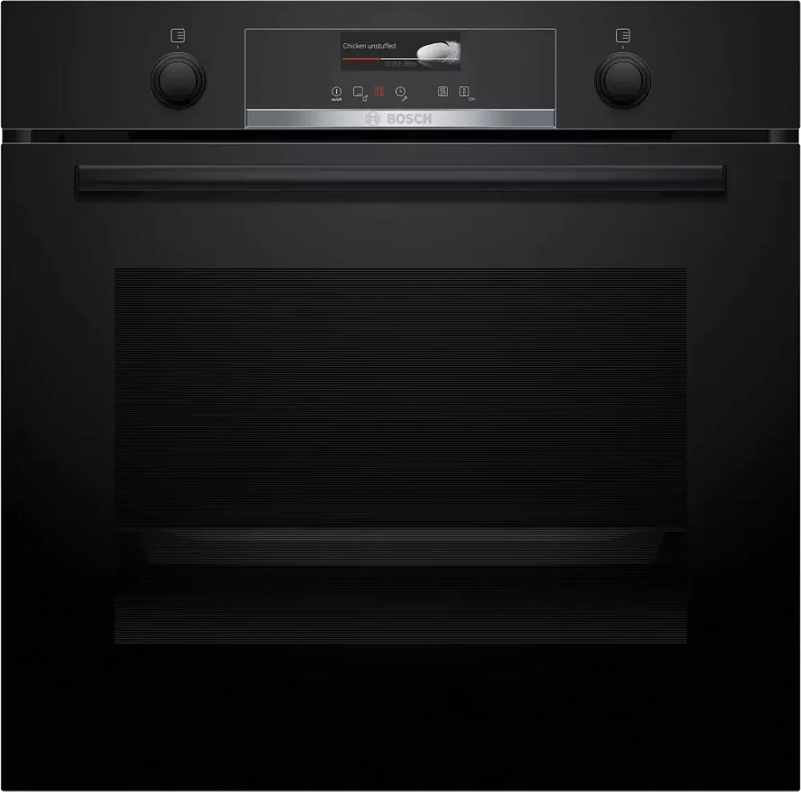 Духовой шкаф Bosch HBG539BB6 (Serie6 / 71 л / до 275 °C / чёрное стекло / Гриль / EcoClean Direct задняя стенка / SoftClose / A)-0