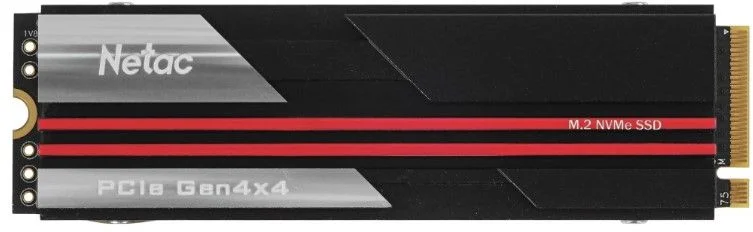 Жесткий диск SSD M.2 4 ТБ Netac NV7000 с радиатором NVMe PCI-E 4.0 x4, TLC, R7200/W6850 МБ/с, 2280, 700 TBW (NT01NV7000-4T0-E4X)-0