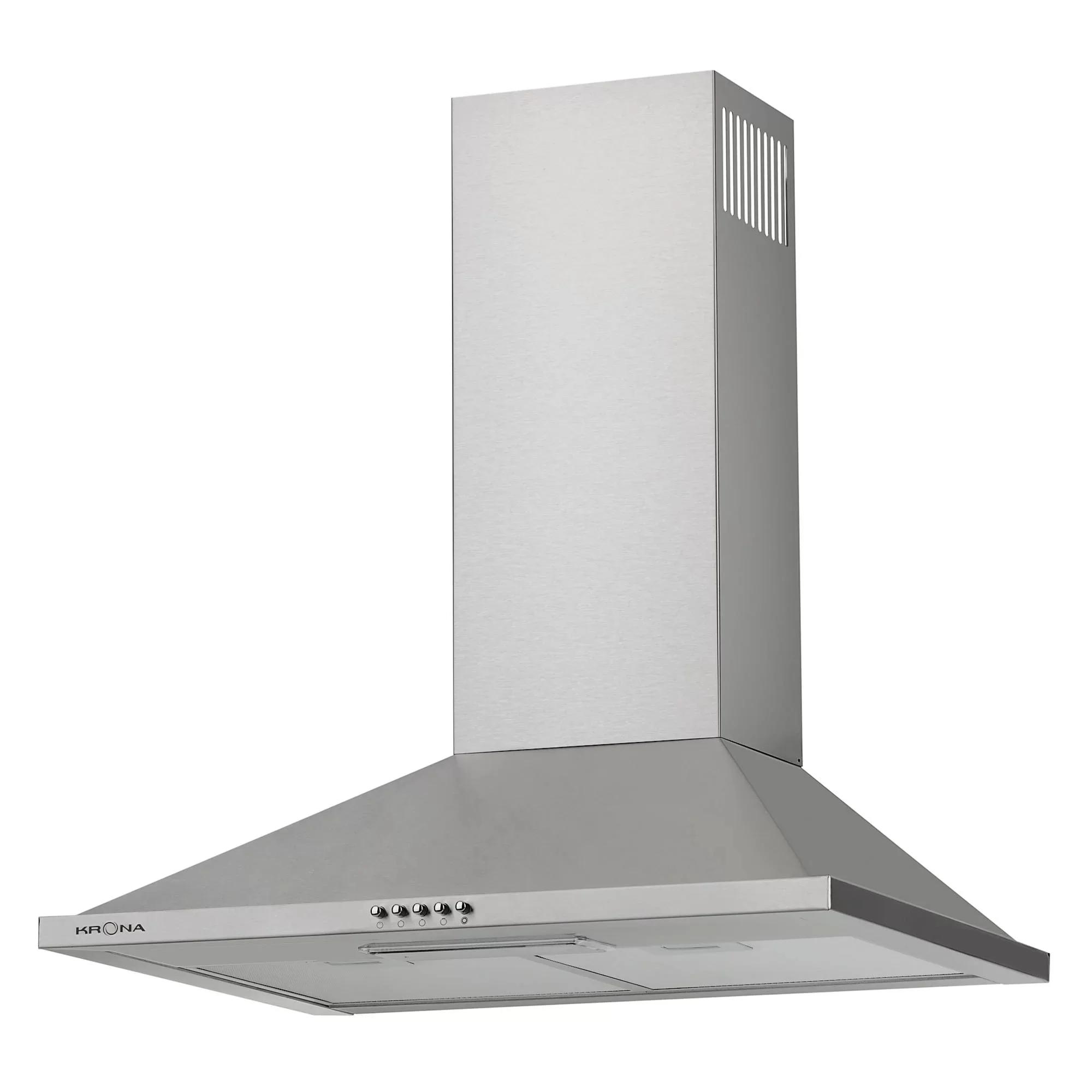 Вытяжка каминная KRONA BELLA 600 INOX PB (633 м³/ч / 110 Вт / Галогенная лампа 1x28 Вт / ширина - 60 см / нерж. сталь / металл)-0