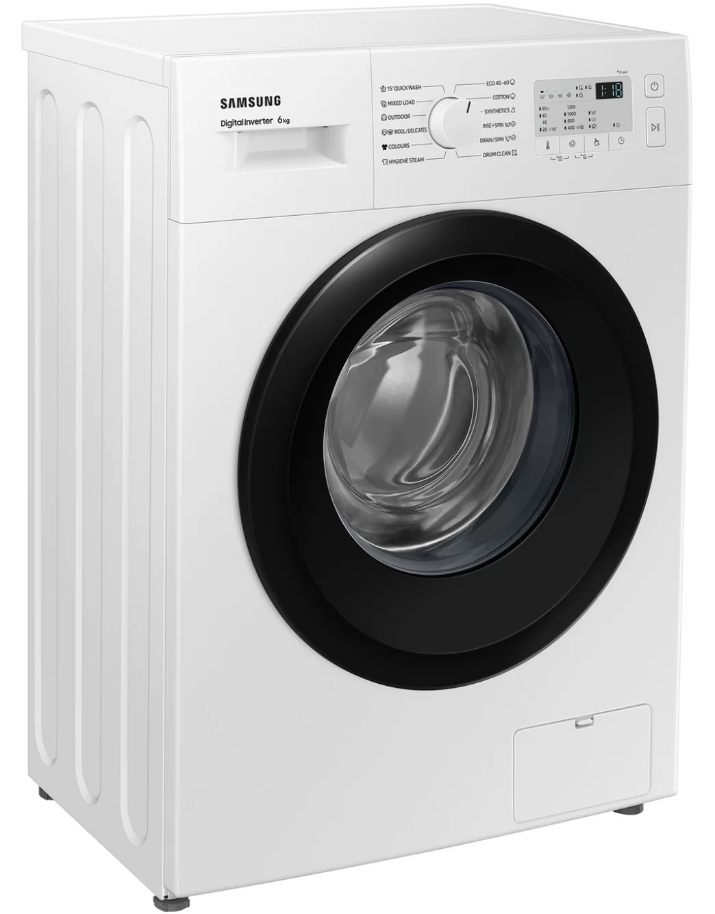 Стиральная машина Samsung WW60A3120BH/LE (40см / 6кг / 1200об / пар / Drum Clean / мотор - Digital Inverter)-1