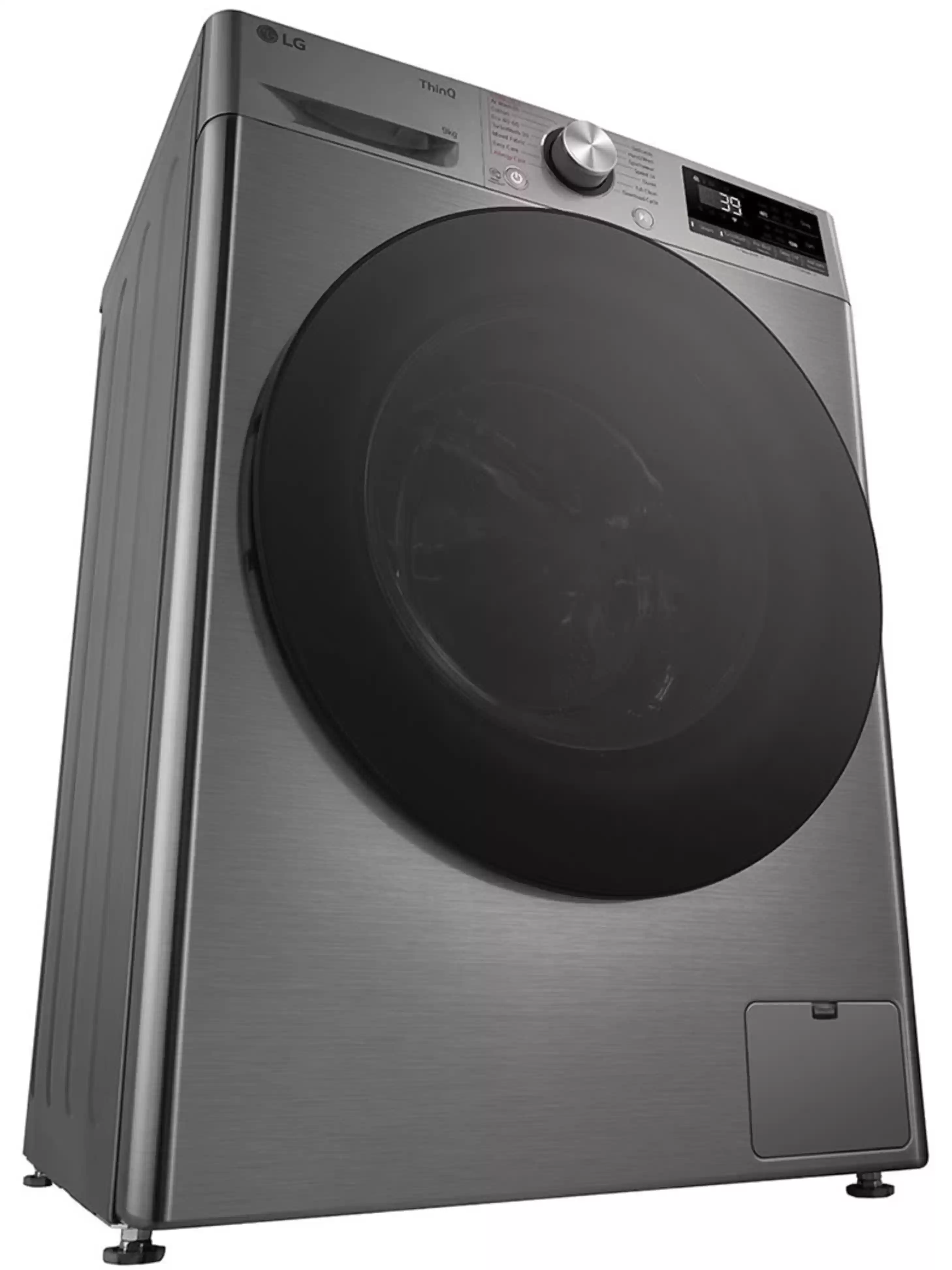 Стиральная машина LG F2WR709S2P (47.5см /9кг/1200об/пар/ добавление белья / AI DD ™ / TurboWash™ 360˚ / Wi-Fi / Inverter Direct Drive / A+++ / Серая)-12