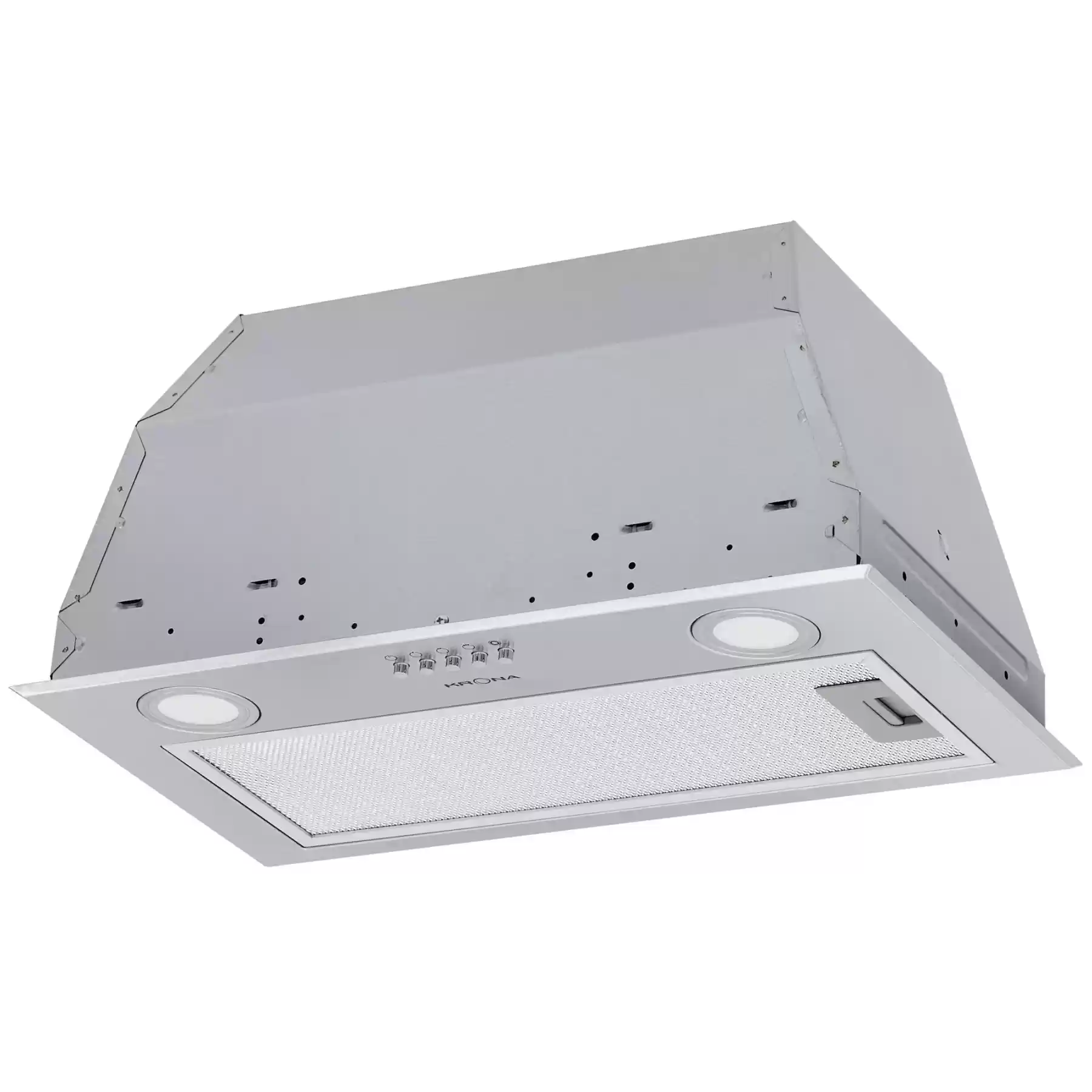 Вытяжка полновстраиваемая KRONA AMELI 600 INOX PB (633 м³/ч / 65 Вт / LED освещение 2x1,5 Вт/ ширина - 52.5 см / Нерж. сталь)-0