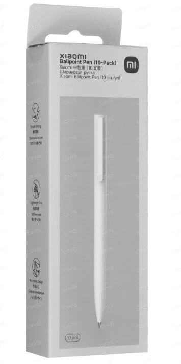 Ручка шариковая Xiaomi High-capacity Ball Pen черная (10-pack) (BHR8857GL)-0