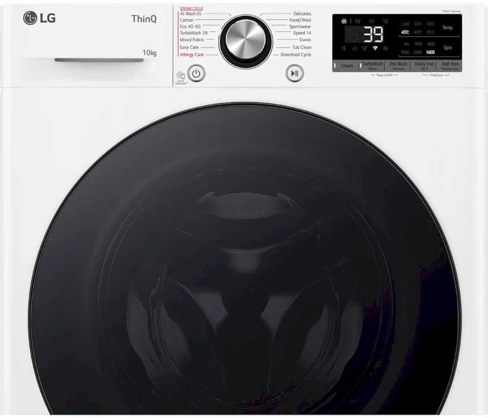 Стиральная машина LG F4WR710S2W (56,5см / 10кг / 1400об / пар / AI DD / Steam /TurboWash™ 360˚ / Inverter Direct Drive / Wi-Fi / A+++)-5