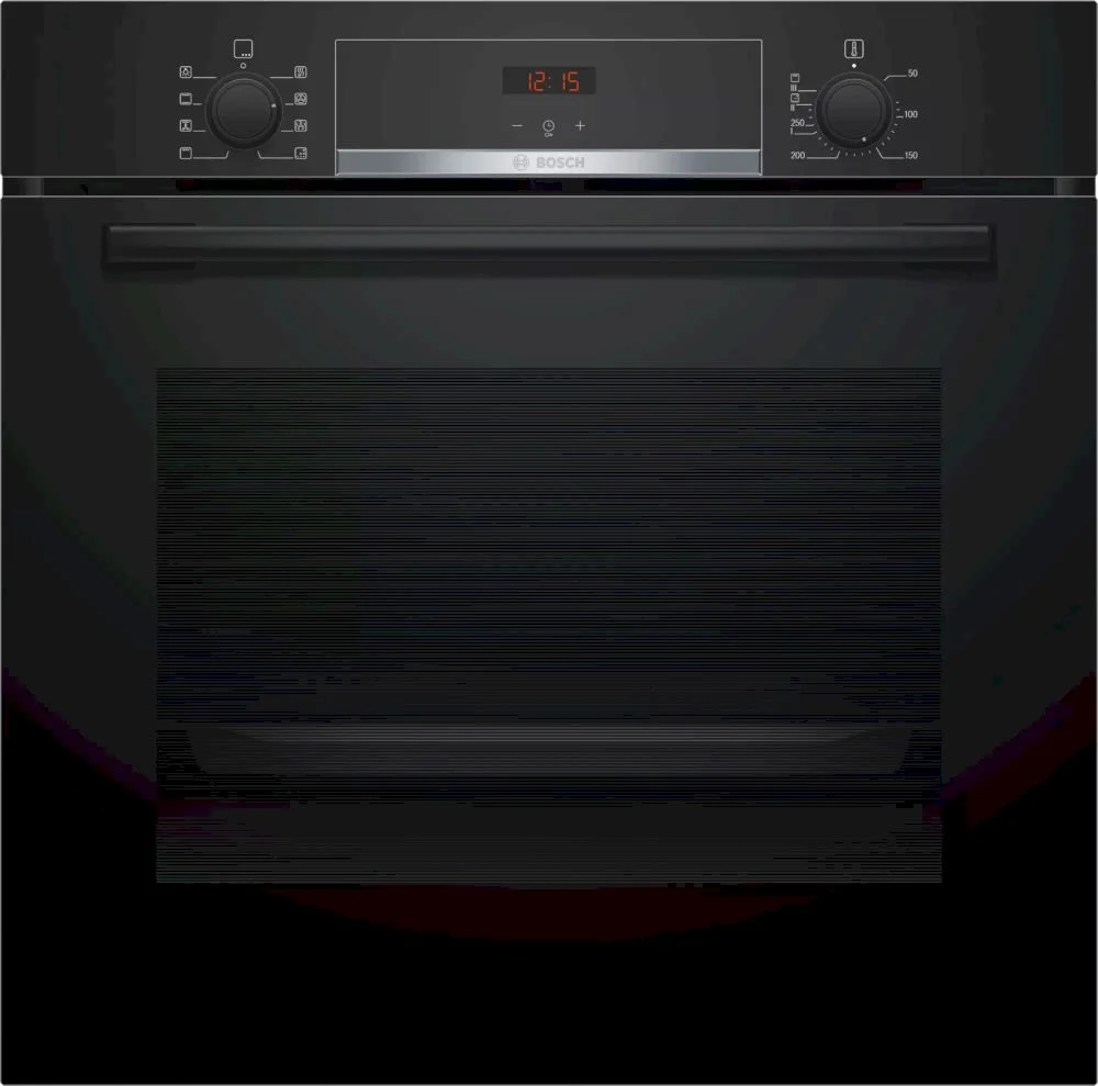 Духовой шкаф Bosch HBA553BA0 (Serie4 / 71 л / до 275 °C / Чёрное стекло / Гриль / EcoClean Direct / A)-0