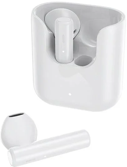 Беспроводные TWS наушники QCY-T12, (Bluetooth 5.1, AAC, SBC), Белые-0