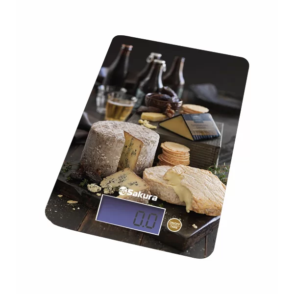 Весы кухонные Sakura SA-6075CW (электронные/ платформа/ предел 8 кг/ точность 1 г/ тарокомпенсация)-0