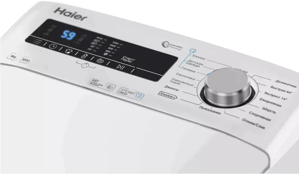 Стиральная машина вертикальная Haier RTXS G382TM/1-07 (40.5см / 8кг / 1200об / пар / SoftOpening)-2