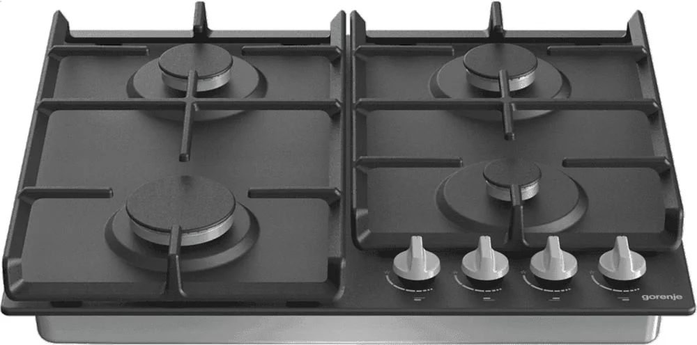 Поверхность газовая Gorenje G641EXB (Essential / Черный / Чугунные решетки / BigSurface)-3