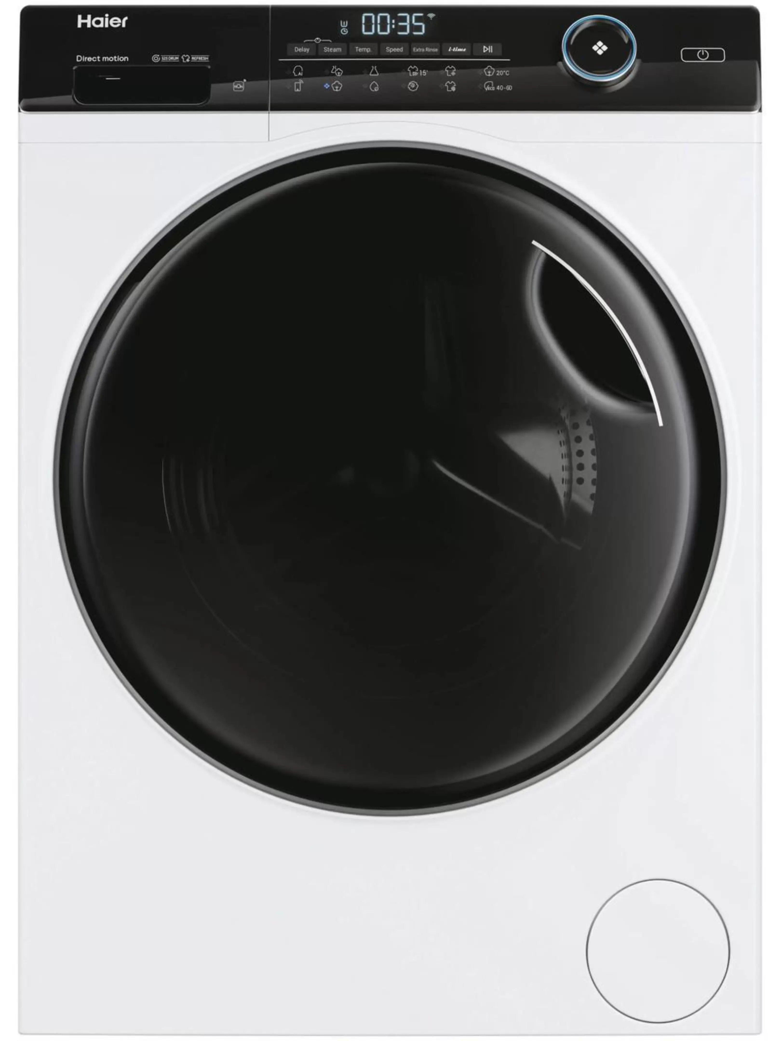 Стиральная машина Haier HW80-B14959TU1 (I-Pro Series 5 / 51 см / 8кг / 1400об / пар / Smart Dual Spray / Direct Motion / Wi-Fi + BLE / A+++)-0