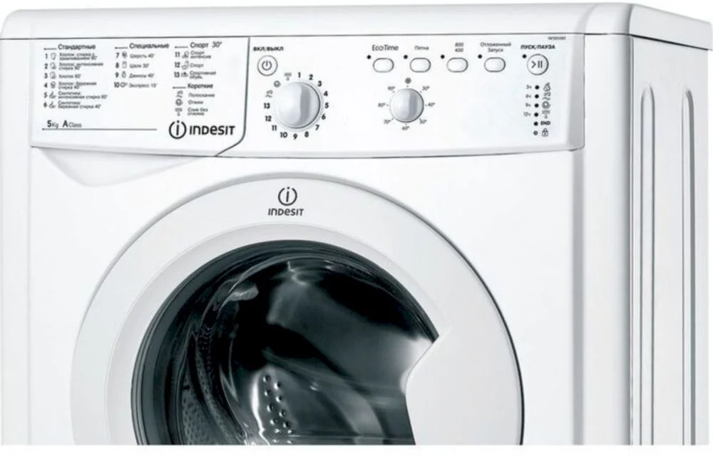 Стиральная машина Indesit IWSB 5085 (CIS) (42 см / 5кг / 800об / Eco Time / A)-1