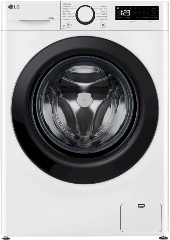 Стирально-сушильная машина LG F4DR509SBW (56.5см / 9кг / 6кг / 1400об / пар / AI DD / TurboWash™360 / Inverter Direct Drive / A+++)-0