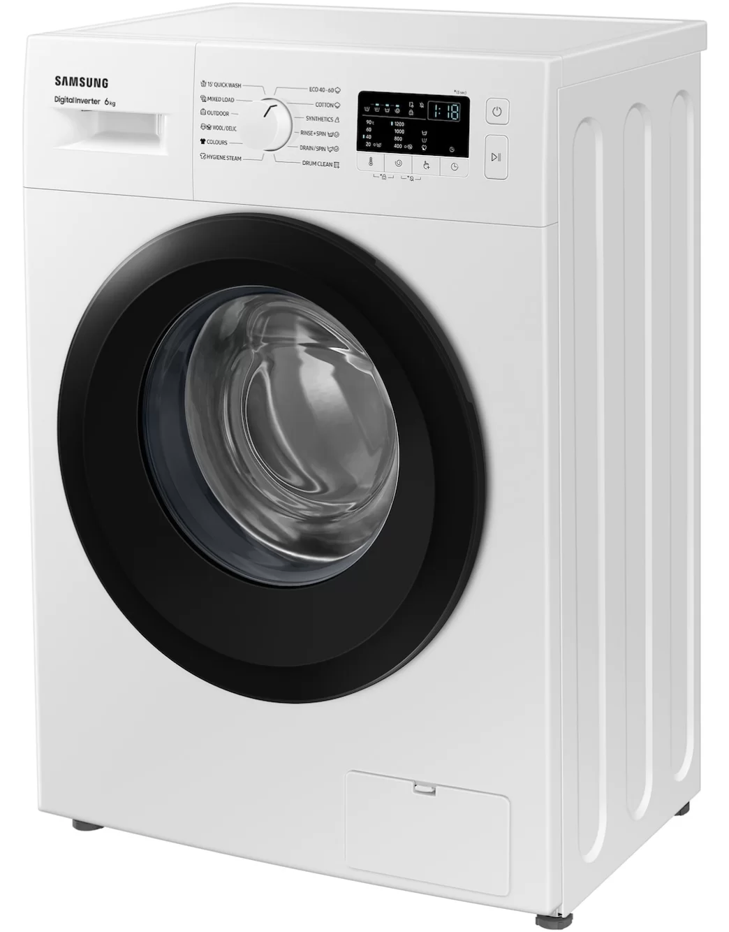 Стиральная машина Samsung WW60A3120BE/LE (40см / 6кг / 1200об / пар / Drum Clean / мотор - Digital Inverter)-2