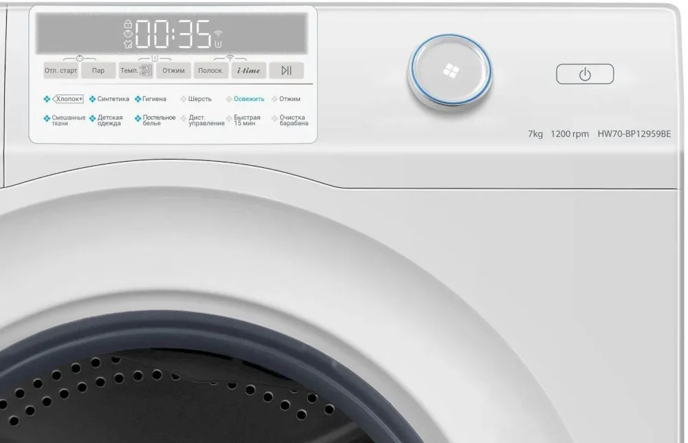 Стиральная машина Haier HW70-BP12959BE (45.4 см / 7кг / 1200об / пар / i-Time / Smart Dual Spray / Wi-Fi(evo) / Invertor / A+++)-5