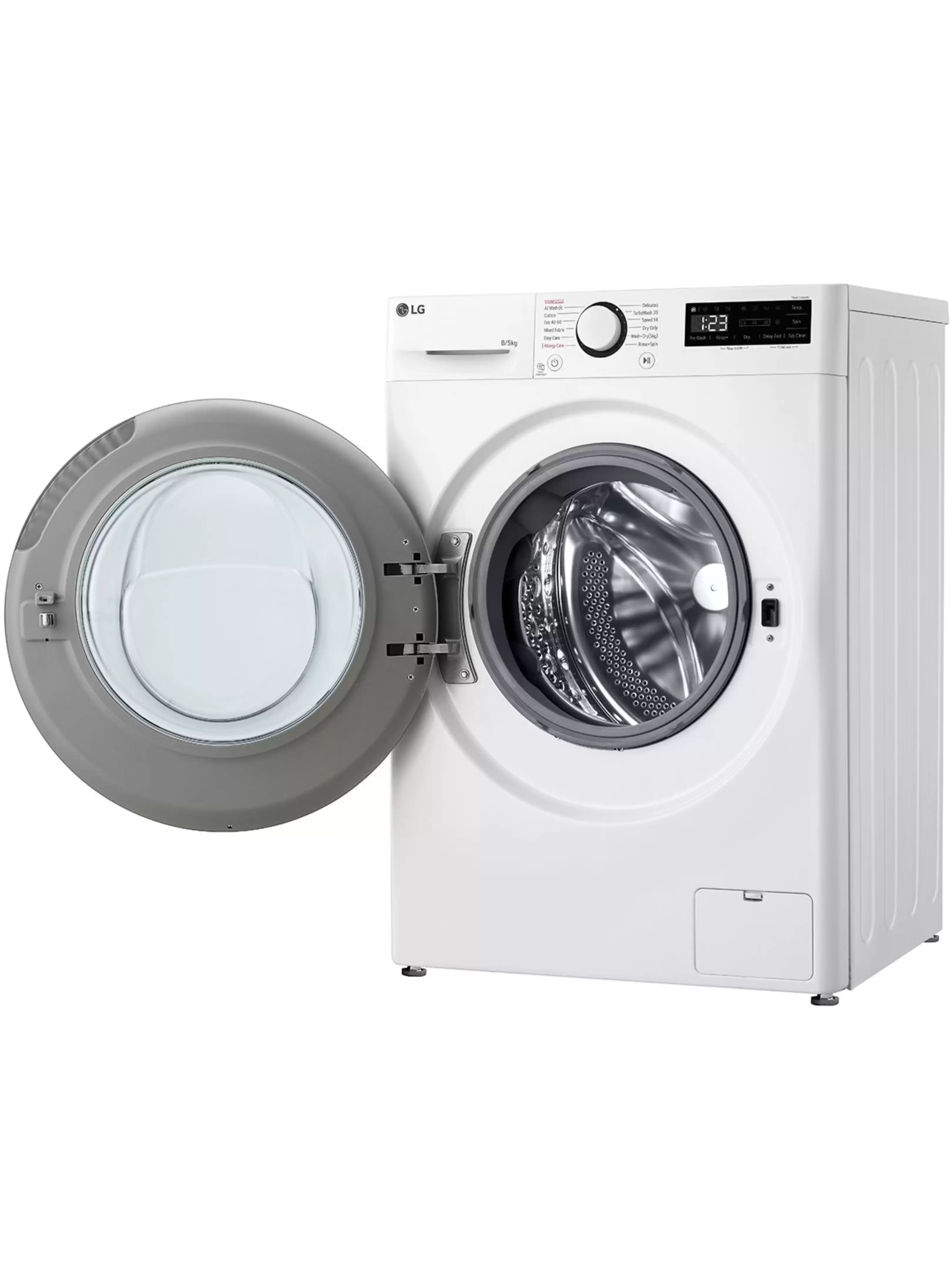 Стирально-сушильная машина LG F2DR508S1W (47.5см / 8кг / 5кг / 1200об / пар / добавление белья / AI DD / TurboWash™360 / Inverter Direct Drive / A+++)-12