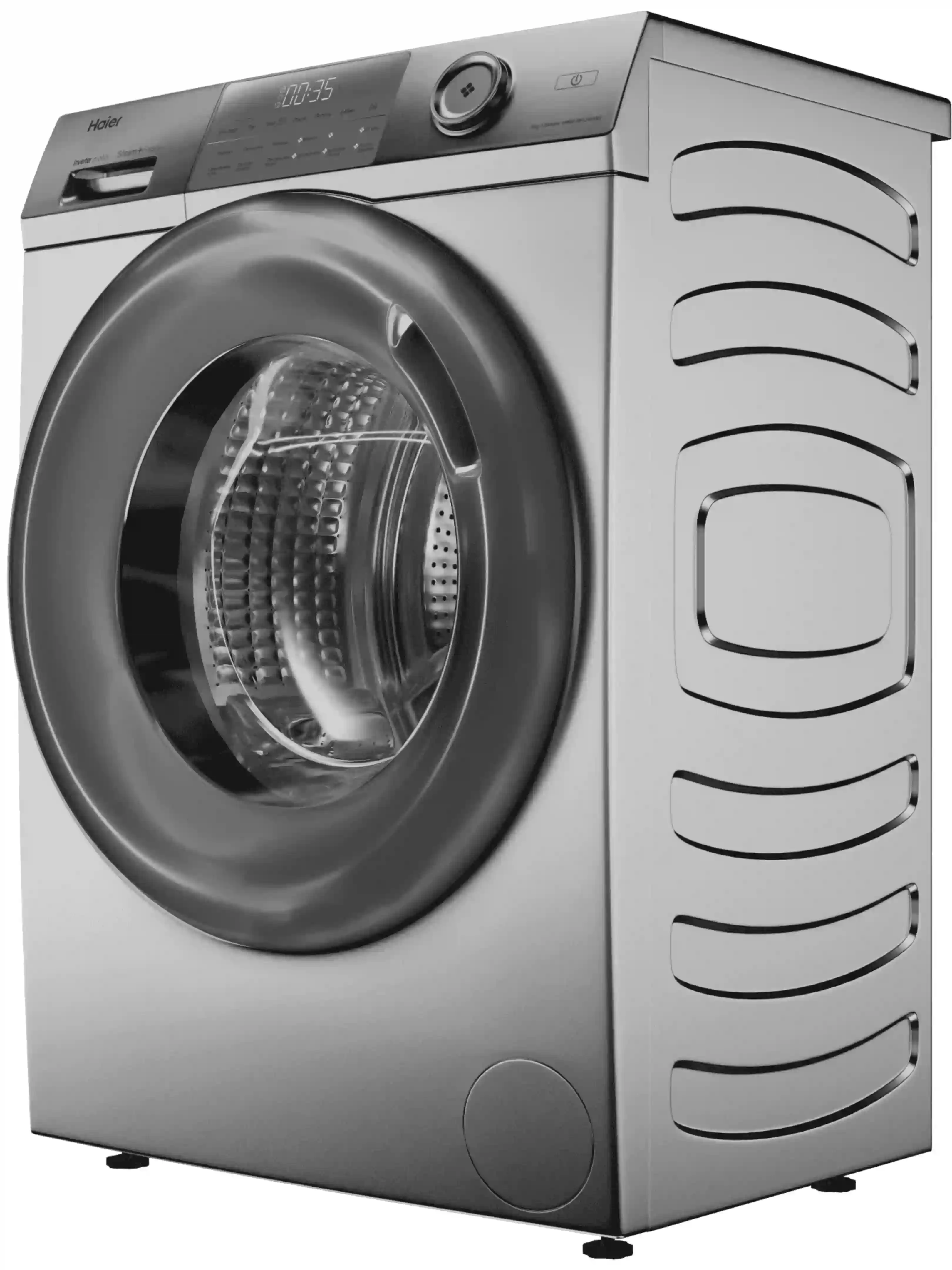 Стиральная машина Haier HW70-BP12959BS (44,4 см / 7кг / 1200об / пар / Smart Dual Spray / Invertor / A+++ / Серебро)-1