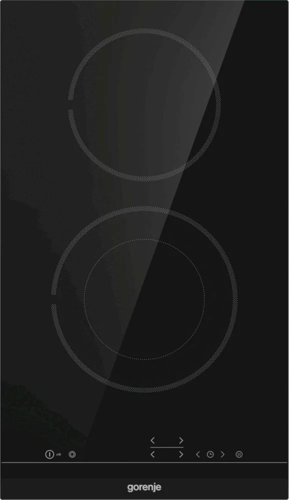 Поверхность электрическая Gorenje ECT322BCSC (Essential / Чёрный / 2 конфорки / стеклокерамика / STOP&GO)-0