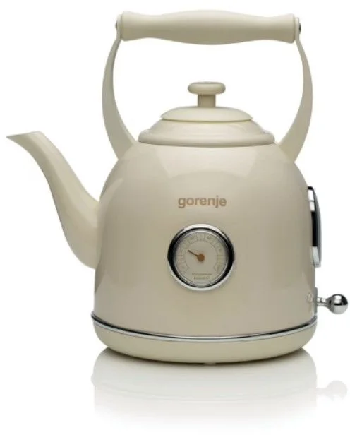 Чайник Gorenje K17CLIN (2200Вт / 1.7л / металл / бежевый)-0