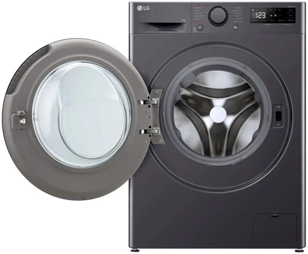 Стиральная машина LG F4WR511S2M (62см / 11кг / 1400об / пар / AI DD / TurboWash™360 / Inverter Direct Drive / Чёрная / A+++)-1