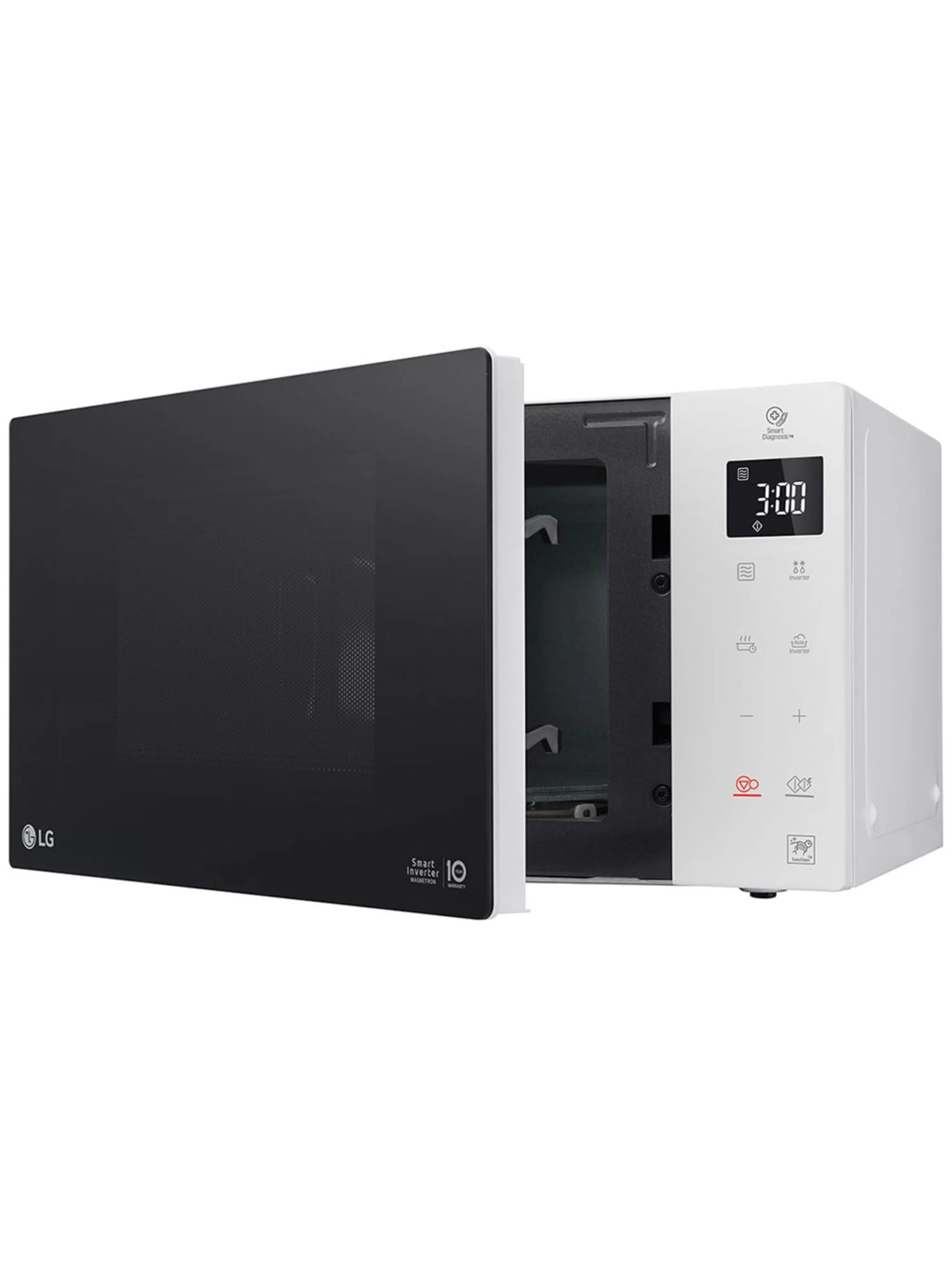 Микроволновая печь LG MS23NECBW (23 л, 1150 Вт, переключатели сенсор, белый/черный, EasyClean, Smart Inverter)-5