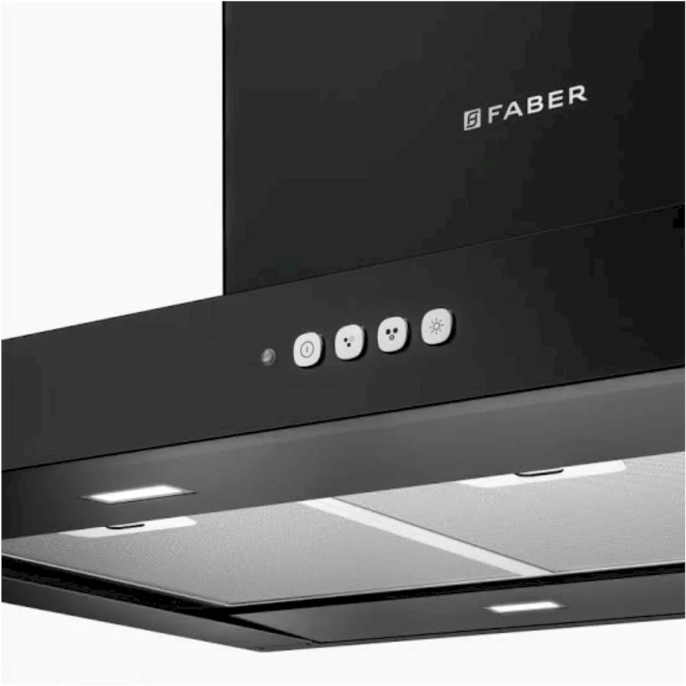 Вытяжка каминная Faber STILO COMFORT BK MATT A60 (690 м³/ч / 250 Вт / LED освещение 2 x 3 Вт / ширина - 59.8 см / Матовый чёрный)-1