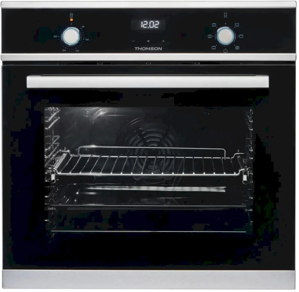 Духовой шкаф Thomson BO30E-6002 (60 л / до 250 °C / Серебристый-чёрный / телескопич. направляющие (x1) / А)-0