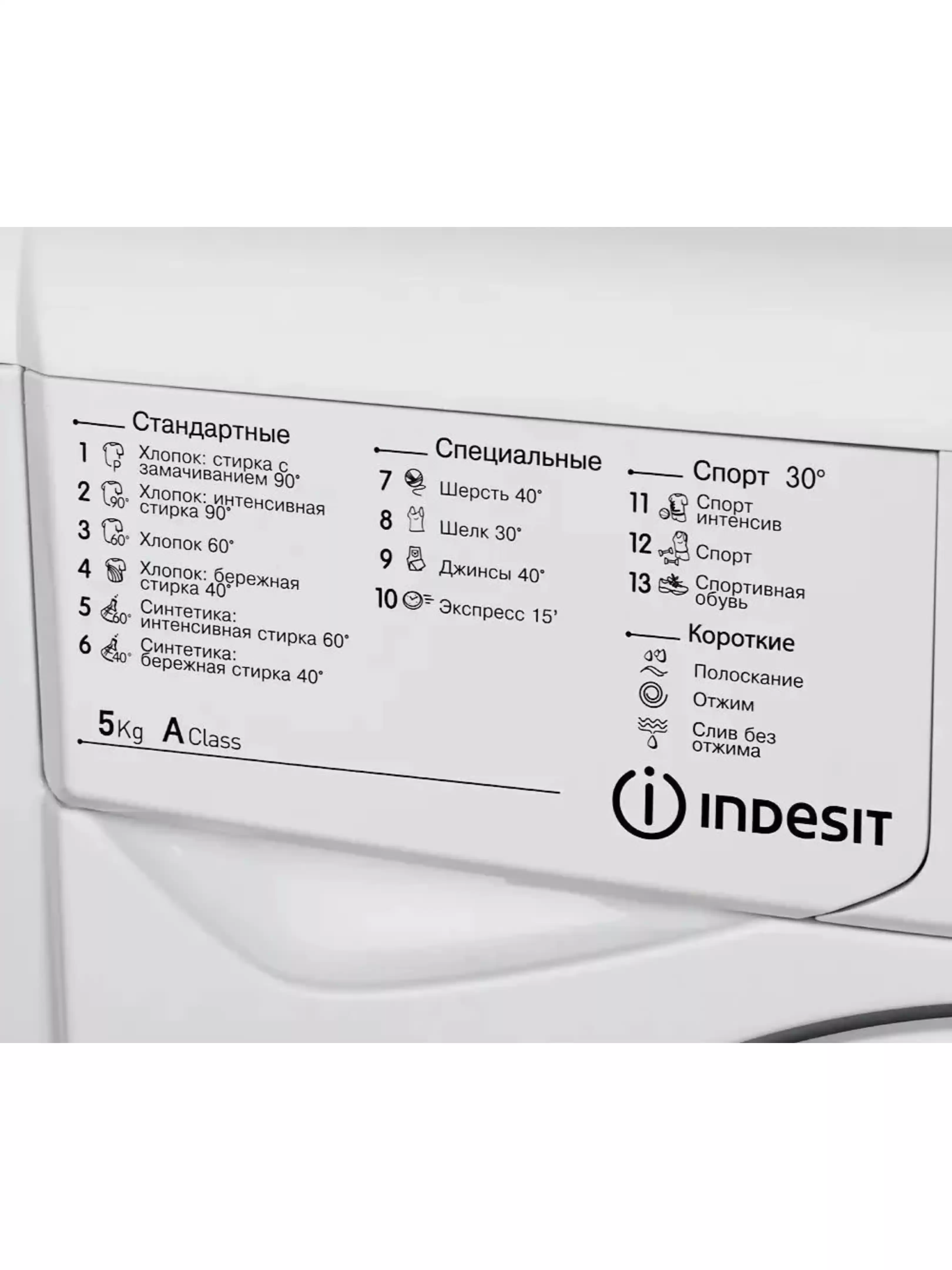 Стиральная машина Indesit IWSD 5085 (CIS) (42 см / 5кг / 800об / Eco Time / A)-2