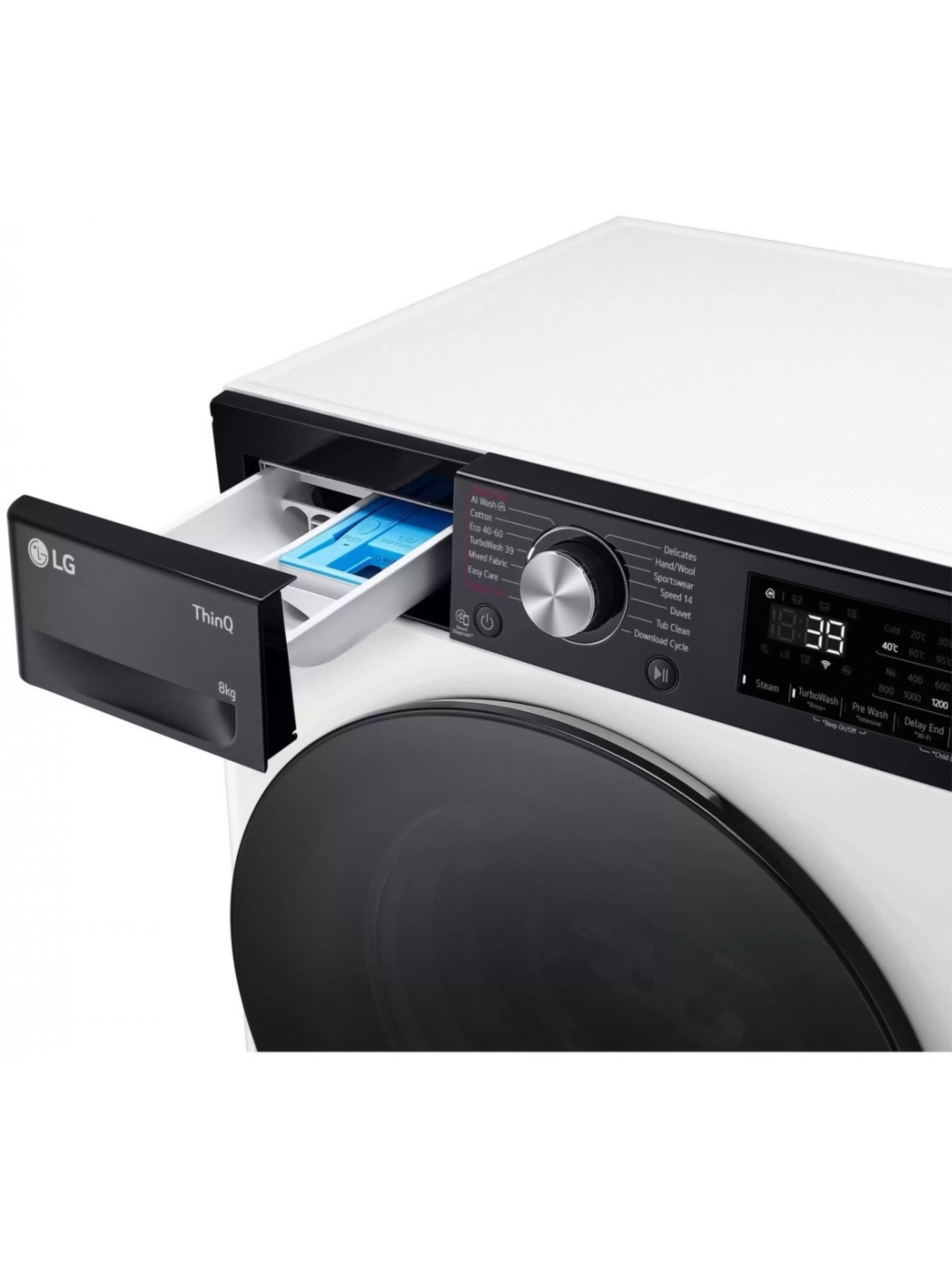 Стиральная машина LG F2WR708S2H (47.5см / 8кг / 1200об / пар / добавление белья / AI DD ™ / TurboWash™ 360˚ / Wi-Fi / Inverter Direct Drive / A+++)-9