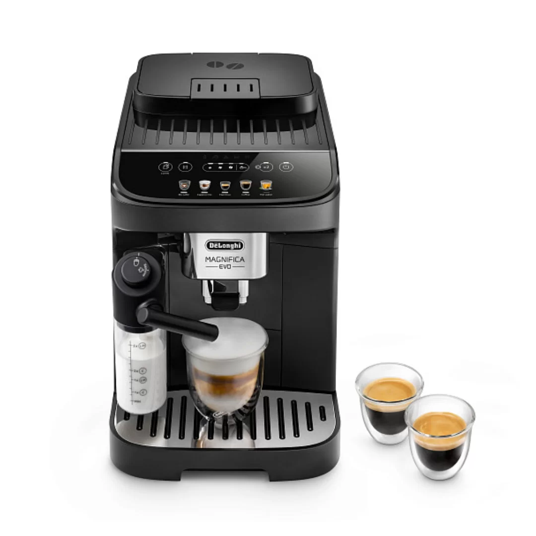 Кофемашина DeLonghi Magnifica Evo ECAM290.61.B (кофе зерновой, молотый/ 1450 Вт/ 1.8 л/ автоматический капучинатор/ 4 напитка)-0